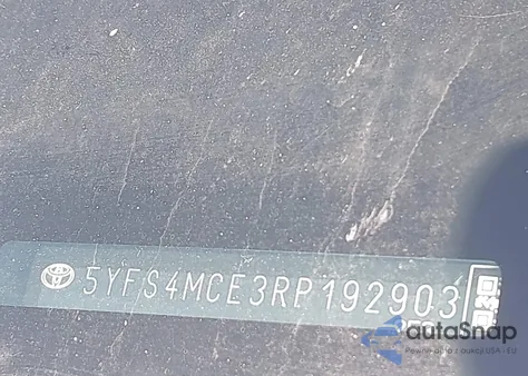 2024 Toyota Corolla Se из США, поврежденный, VIN 5YFS4MCE3RP192903